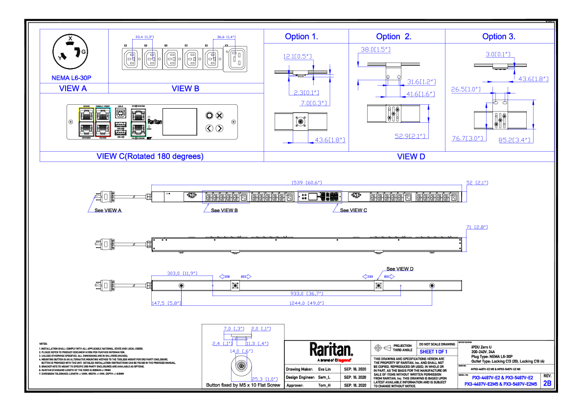 Rack PDU | PX3-5497V-E2 | Product Selector - Raritan