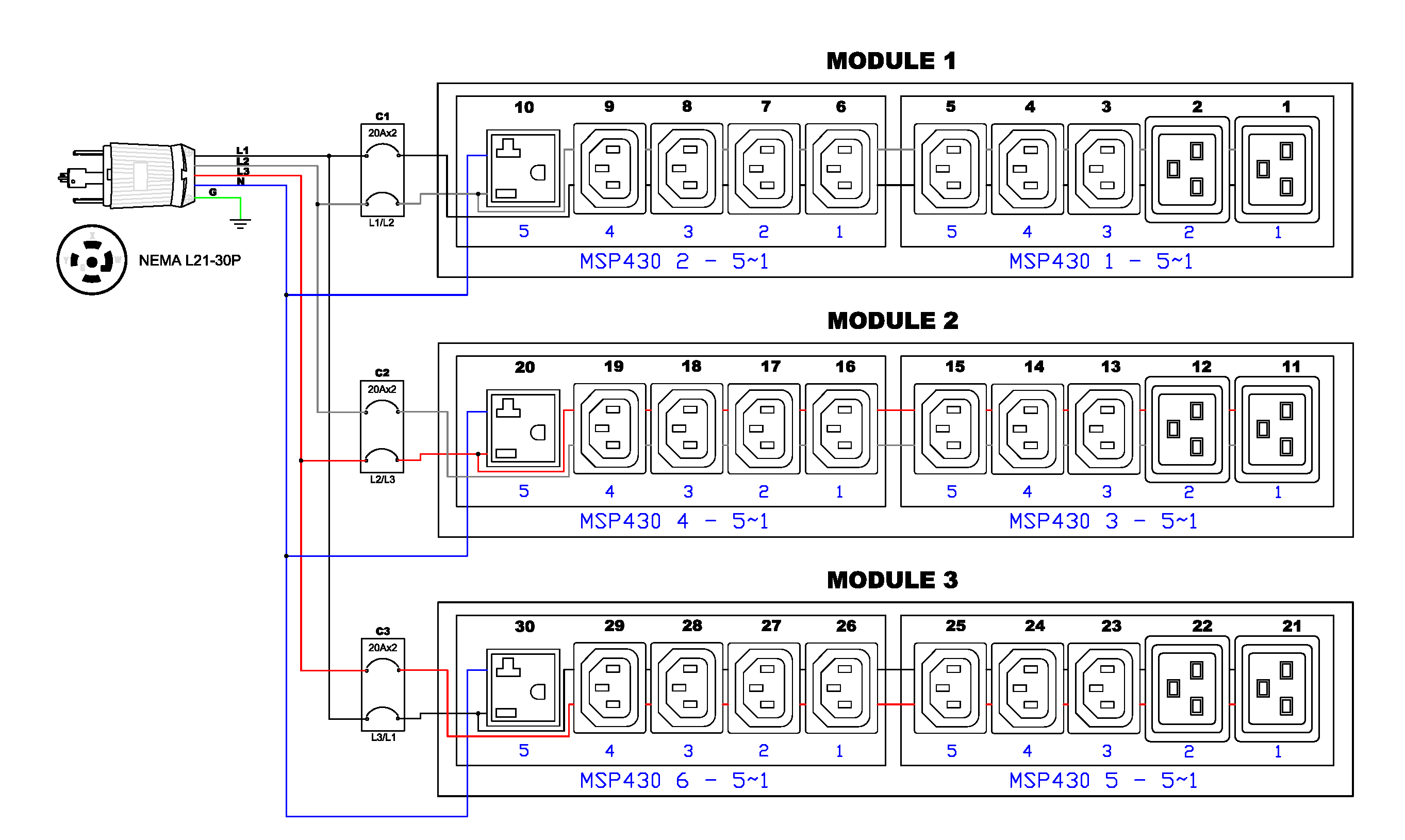 PDU-8p схема